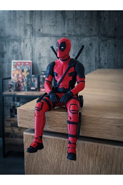 Genel Markalar Oktforge Deadpool Raf Kenarı ve Kitaplık Dekoru 3D Figür