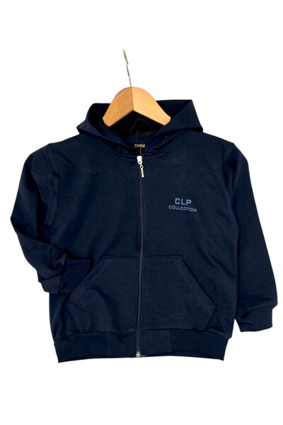 Ege Bebek Boy's 6-7-8-9-10 Years Old Zippered Hooded 2 Thread Seasonal Hooded School Tracksuit Set