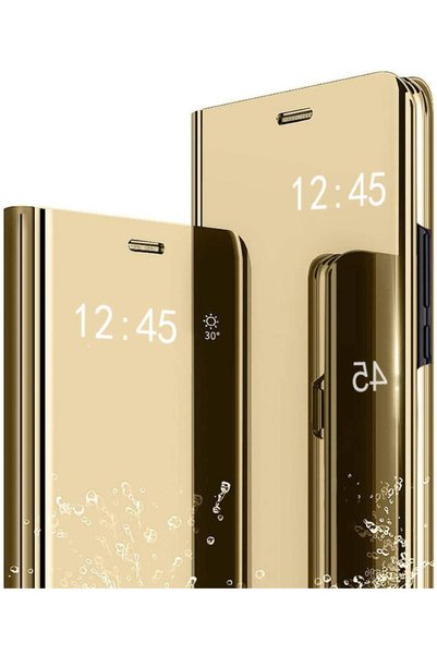 ERBORD Husă Clear View pentru Samsung Galaxy A72 5G, Auriu