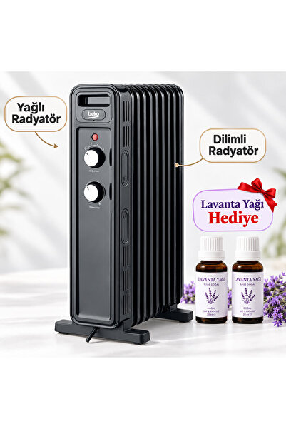 BK RHO 9M Yağlı Radyatör Lavanta Yağı Hediye