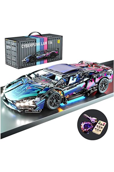 KASTWAVE Sport Car Building Block Sets for Adults, Race Car with LED Lights C...