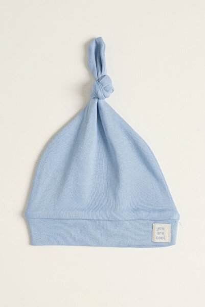 LOGO AKSESUAR Unisex Baby 100% Cotton Interlock Knotted You Are Cool Beanie H...