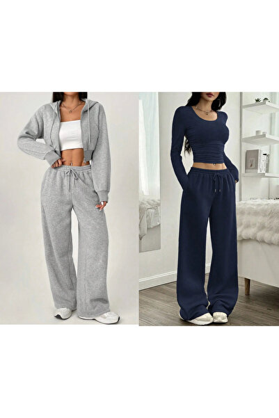 S&A DESIGN Women's Winter 2-Thread Thick Fleece-Lined Combed Cotton Fabric Gr...