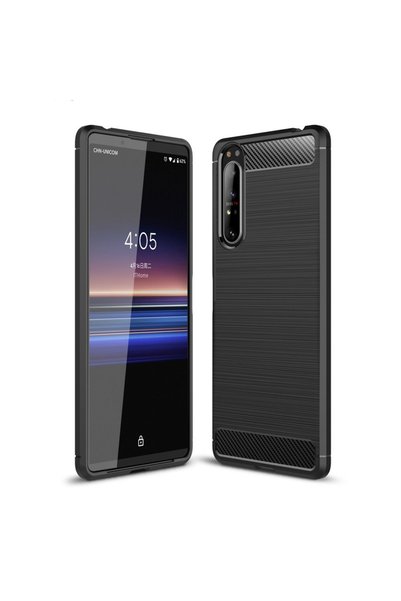 XGSM Husă pentru Sony Xperia 1 II, Carbon, negru