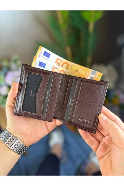 LORİS POLO Milano Erkek Hakiki Deri Cüzdan Orta Boy Klasik Günlük Kullanım Ve...