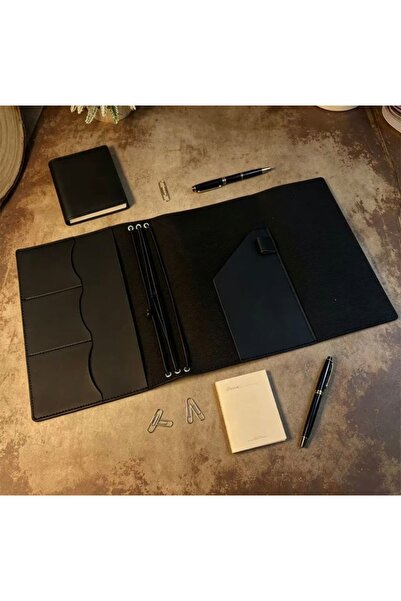 Premium Deri Evrak Düzenleyici Organizer Çok Bölmeli Ofis Dosyası