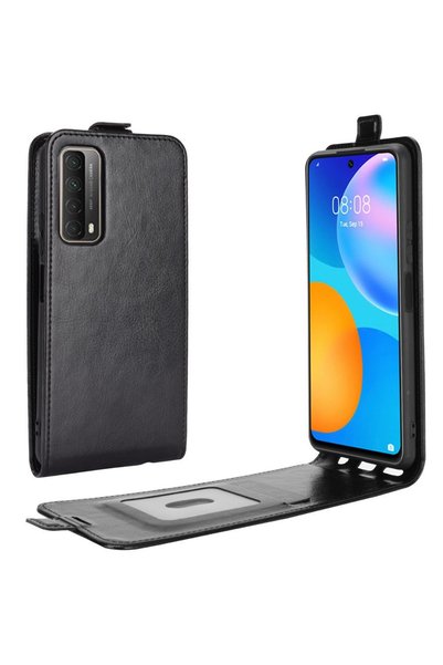 XGSM Husă flip Huawei P Smart 2021 cu slot pentru carduri, Negru
