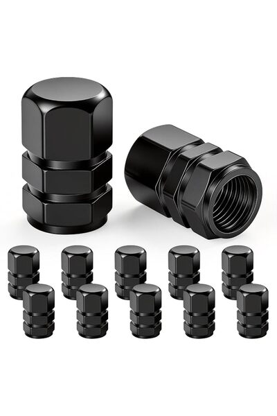 GENERAL أغطية صمامات إطارات السيارات من JUSTTOP، 12 قطعة، أغطية هواء عالمية ل...