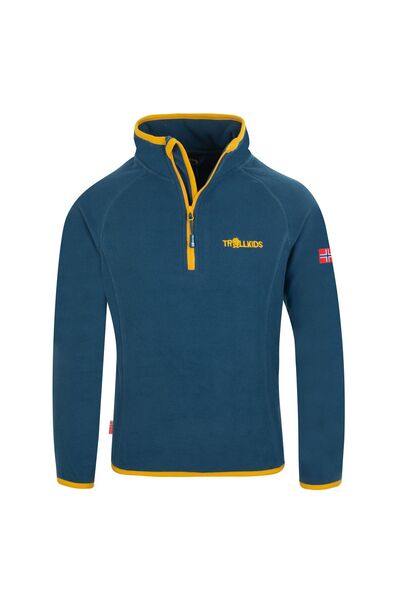 Trollkids Hanorac fleece cu jumătate de fermoar Nordland pentru copii, albast...