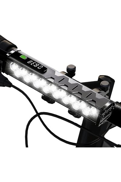 TERRIFI مصباح دراجة بـ 17 مصباح LED بقوة 4800 لومن، قابل لإعادة الشحن عبر USB...
