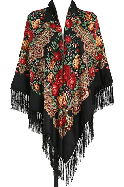 GENERAL Gudessly 62"*62"Oversized Women's Traditional Retro Scarf Wrap Tassel...