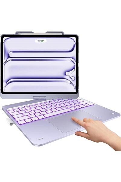 typecase Touch Keyboard Case for iPad Pro 13/Air 13/12.9, 360° Rotatable
