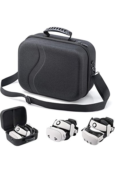 GENERAL Large Carrying Case for Meta Quest 3S/Quest 3 Vr Headset, Upgraded Ha...