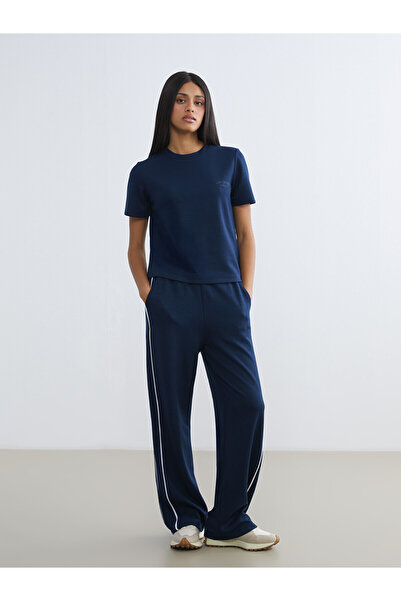 LC Waikiki Two Mt Shop Quality Koor Sport Navy Blue Interlock Plain Standard ...