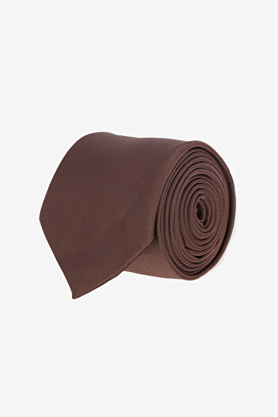 ALTINYILDIZ CLASSICS Men's Brown Patternless Tie