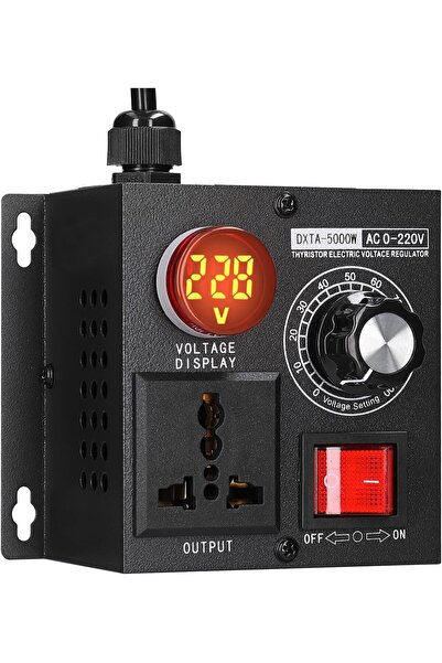 Generic Eacam AC220V 5000W Stepless Voltage Regulator Portable Variable Monop...