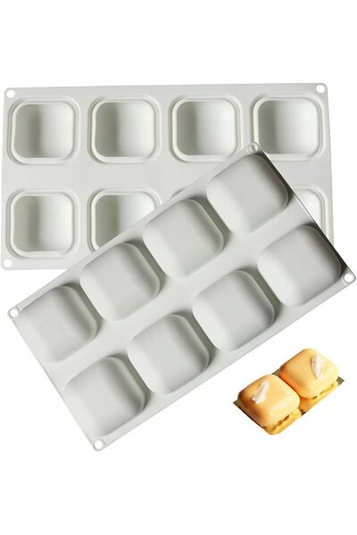 Generic قوالب سيليكون ثلاثية الأبعاد على شكل حجر، قالب خبز للموس والكيك، قالب...