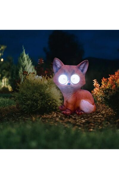 Generic LED Solar Little Fox Light, Outdoor Atmosphere Decoration lamp, Cute ...