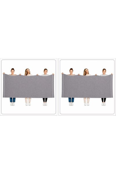 Generic DONETELLA Bath Sheet (2 Piece, 90x180 cm) – Microfiber 310 GSM Waffle...