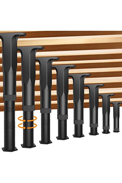 Generic 8 Pack Adjustable Furniture Support Legs, for Bed Frame, Sofa, Cabine...
