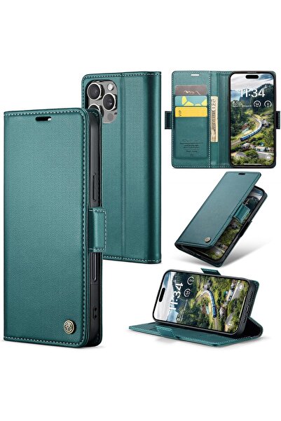 Generic for iPhone 15 Flip Case, PU Leather Wallet Cover with RFID Blocking, ...