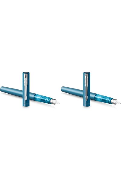 Parker قلم حبر جاف كروي الرأس فيكتور بخط متوسط الحجم وزخارف من الستانلس ستيل ...
