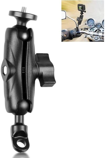 Generic حامل مرآة الرؤية الخلفية للدراجات النارية من eWINNER لـ Gopro Hero 12...