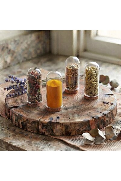 junibeliw 4Pcs Multipurpose Empty 40Cc Clear Glass Small Potion Bottle Invert...