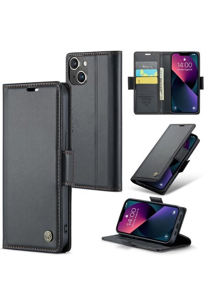 Generic for iPhone 15 Flip Case, PU Leather Wallet Cover with RFID Blocking, ...