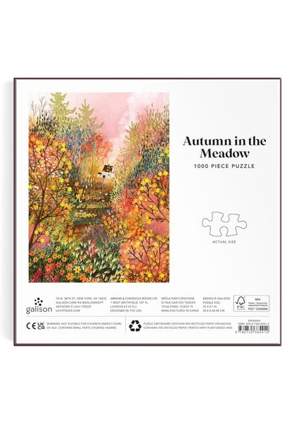 Galison Autumn in the Meadow 1000 Piece Puzzle