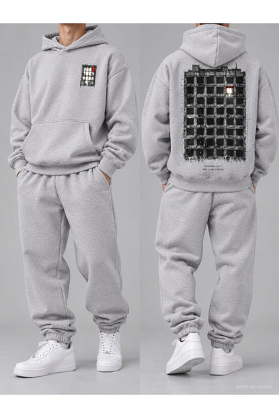 ship master LAST WINDOW Set de trening unisex supradimensionat din bumbac ras...