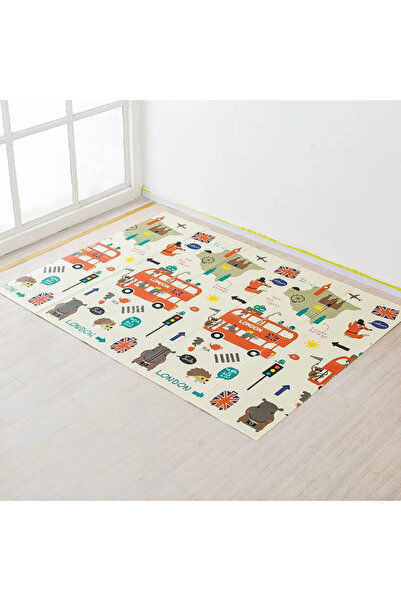 Creative Toys Covor termoizolant pliabil London Bus si Animale 200 x 150 cm