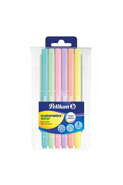 Pelikan Set de 6 markere, vârf teșit, seria Colorella C302, vârf de 0.8 MM