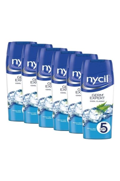 Generic Brand Nycil Germ Expert (Cool Classic) Cooling Talcum Powder 150g X 6Pcs