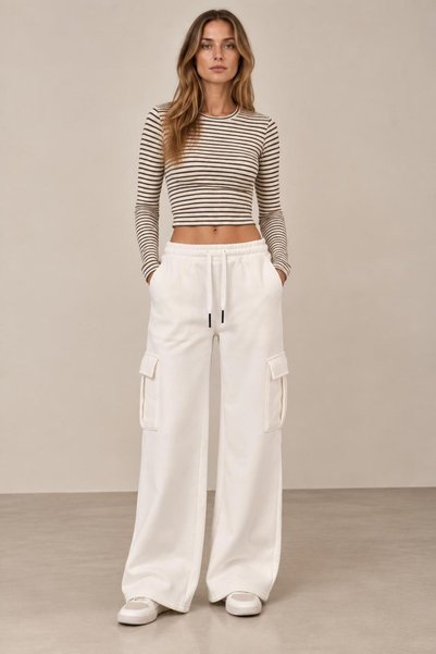 ALEXANDERGARDI Fleece-Lined Cargo Pocket Sweatpants