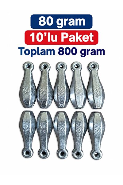 80 gram standart armut Kurşun 10'lu paket toplam 800 gram