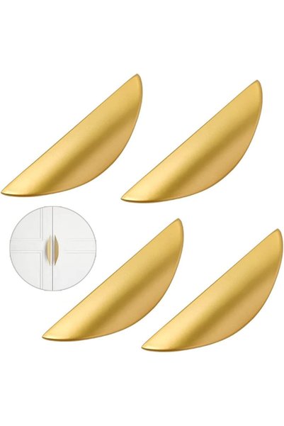 Generic مقابض خزائن، مقابض أدراج ذهبية، مقابض أبواب الخزائن، مقابض أثاث مع بر...