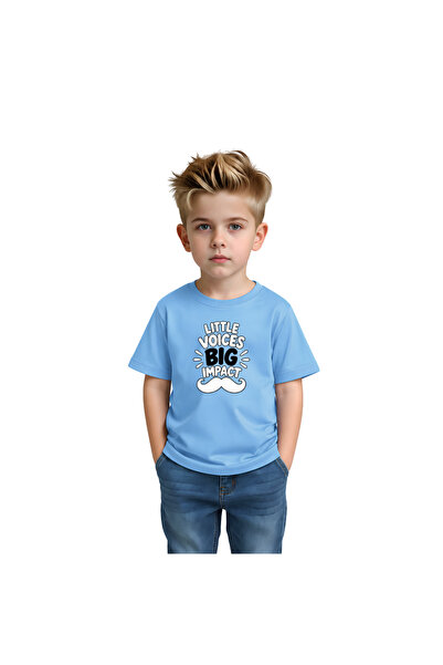 PRINTSHOP4ME Movember Boys Kids T-Shirt–Moustache Design To Raise Awareness–Soft Cotton Round Neck Short Sleeve T-Shirts For Boys-Ideal For Movember