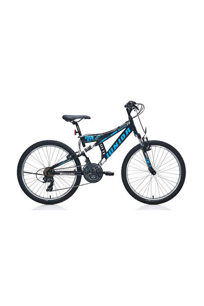 Bianchi Junior V Fren 21 Vites 24 Jant Dağ Bisikleti Siyah Mavi
