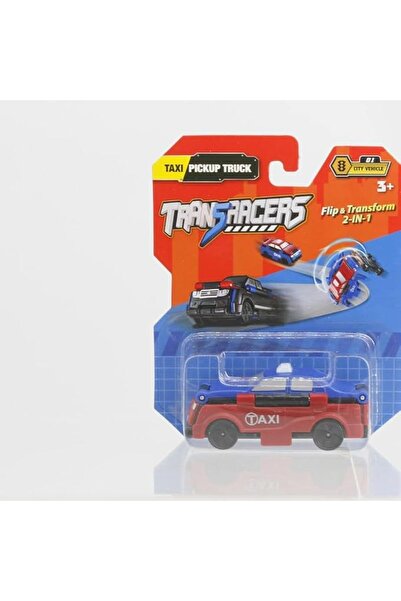 Transracers لعبة سيارة أجرة وشاحنة صغيرة 2 في 1 للأطفال