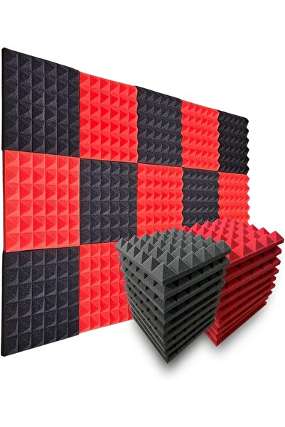 Generic MMT Acoustix® Pyramid Soundproofing Acoustic Foam 1'x1' Set of 18 Pcs...