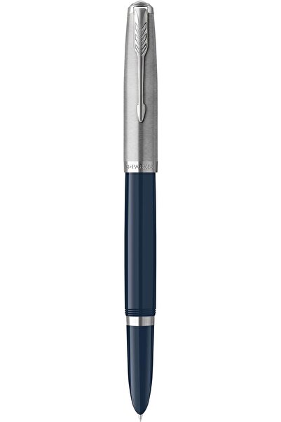 Parker قلم حبر جاف 51 | هيكل فاخر بلون البرقوق مع حواف ذهبية | سن متوسط ​​من ...