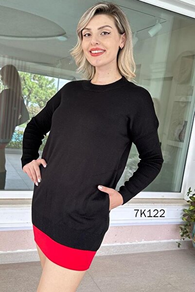 İnce Topuk Pocketed Knitwear Blouse 7K122