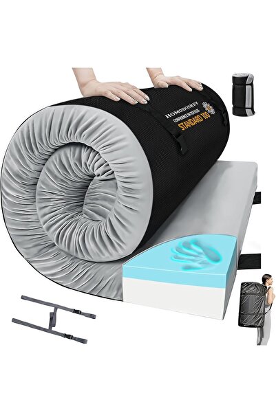 Generic Memory Foam Camping Mattress Pad, AU Sleeping Mat, Portable Roll Up M...