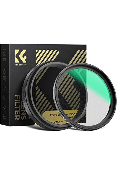 K&F CONCEPT 1/4 Black Diffusion Filter compatible with Fujifilm X100/X100F/X1...