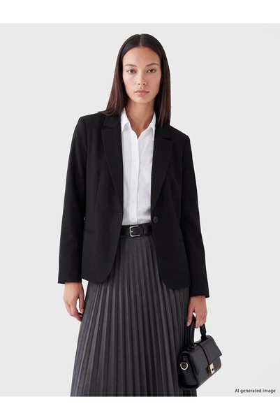 LC Waikiki سترة نسائية سوداء