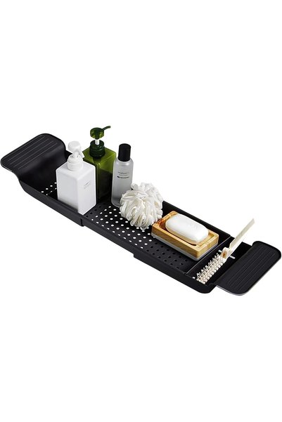 Generic Expandable Bathtub Tray, Bath Storage Basket, Non-Slip Bath Caddy Sto...