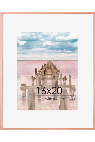 Generic إطار صورة 8x10، عرض صور 5x7 مع مات أو 8x10 بدون مات، عرض على الحائط أ...