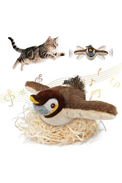 Generic Flapping Bird Cat Toys,Lifelike Brid Catnip Toys for Cats,Interactive...