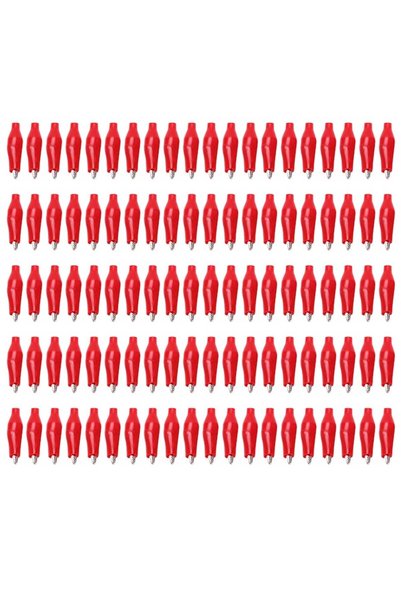 Enforose Cleme de testare electrice, Enforose, set de 100 bucăți, PVC, oțel, 5A, deschidere maximă 6mm